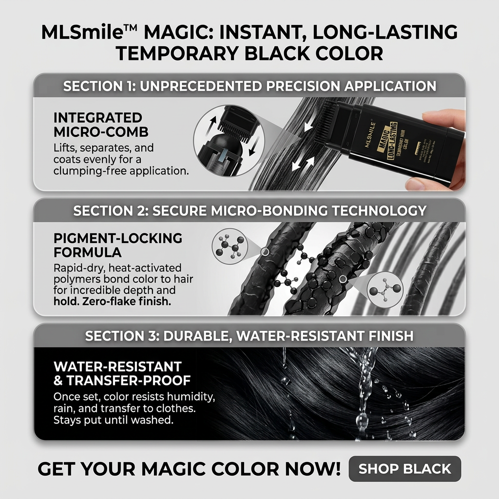 GrayComb Pro™ Instant Grey Root Coverage Comb