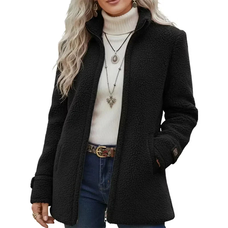 Gregoria Caputo™ Textured Zip Jacket for Effortless Everyday Style