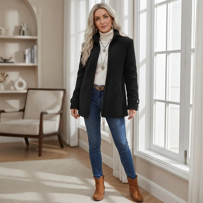 Gregoria Caputo™ Textured Zip Jacket for Effortless Everyday Style