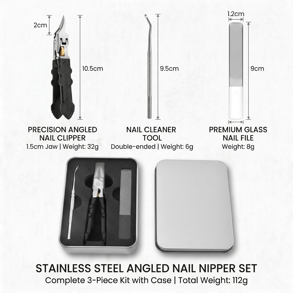 GripLock Pro™ Sharp Grip Nail Clipper Set