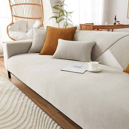 GripSoft™ Non-Slip Chenille Couch Cover