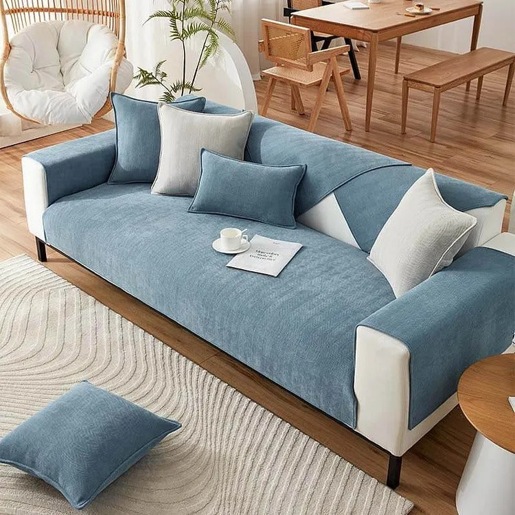 GripSoft™ Non-Slip Chenille Couch Cover