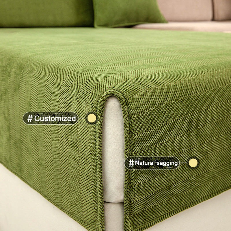 GripSoft™ Non-Slip Chenille Couch Cover