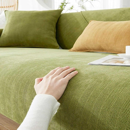 GripSoft™ Non-Slip Chenille Couch Cover