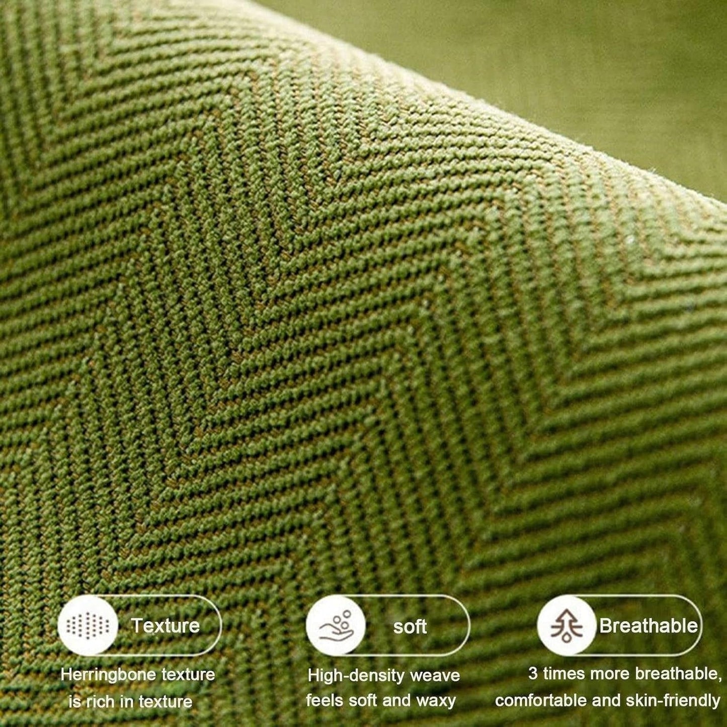 GripSoft™ Non-Slip Chenille Couch Cover