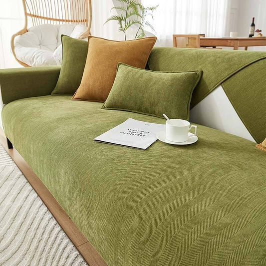 GripSoft™ Non-Slip Chenille Couch Cover