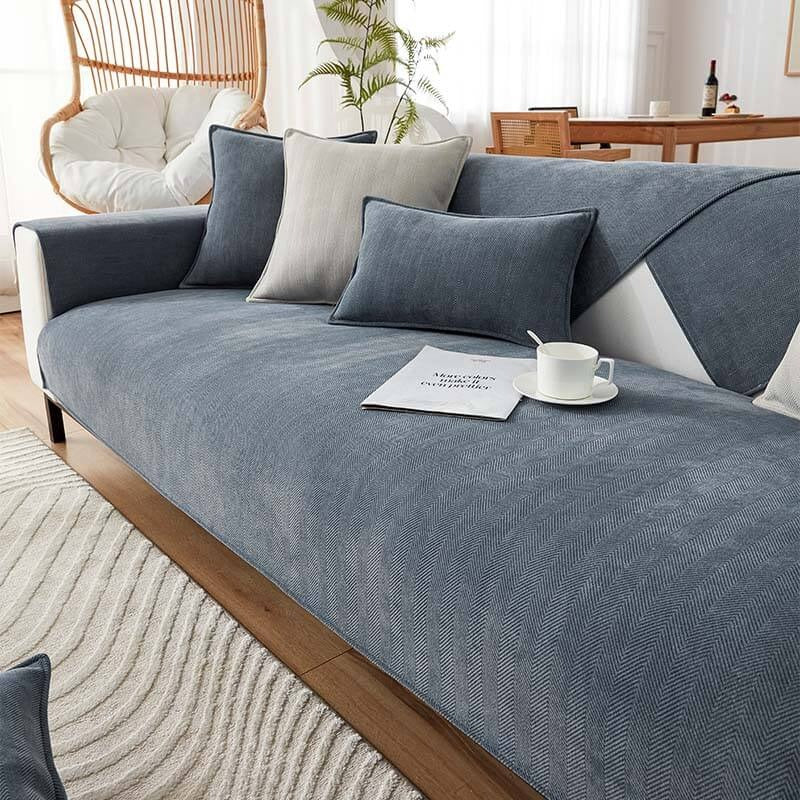 GripSoft™ Non-Slip Chenille Couch Cover