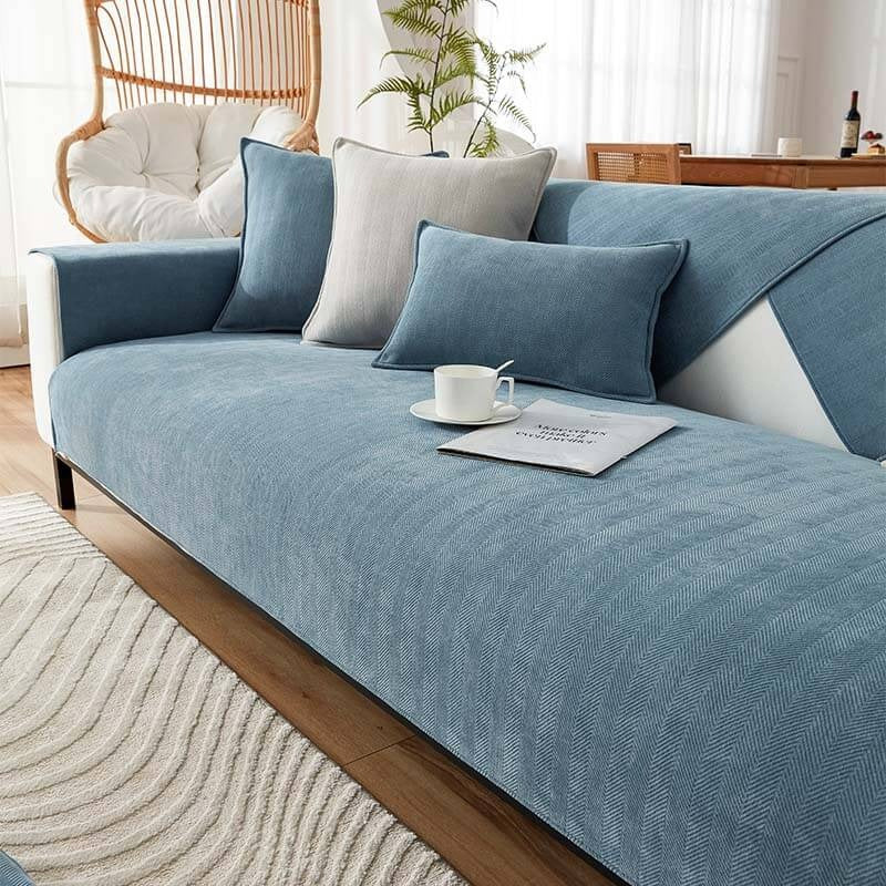 GripSoft™ Non-Slip Chenille Couch Cover