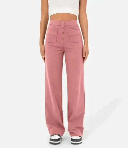 Adona™ Elasticated high-waisted trousers