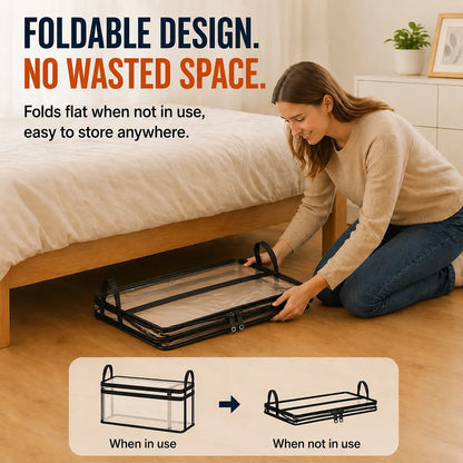 HomeVault™ Foldable Clear Storage Bag for Clutter-Free Closets