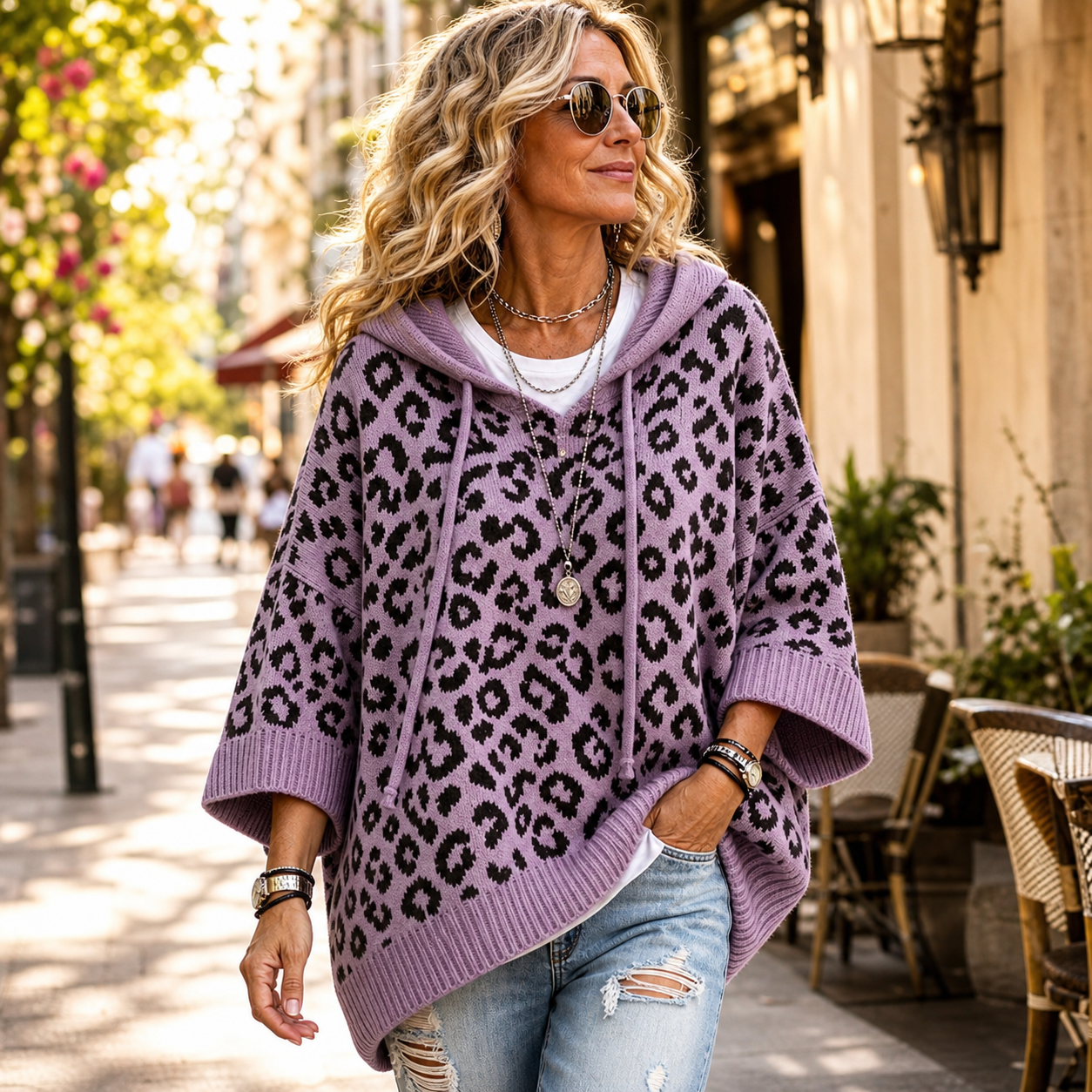 Ida Anastasi™ Cosy Leopard Hoodie for Everyday Wear