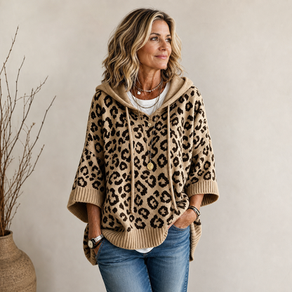 Ida Anastasi™ Cosy Leopard Hoodie for Everyday Wear