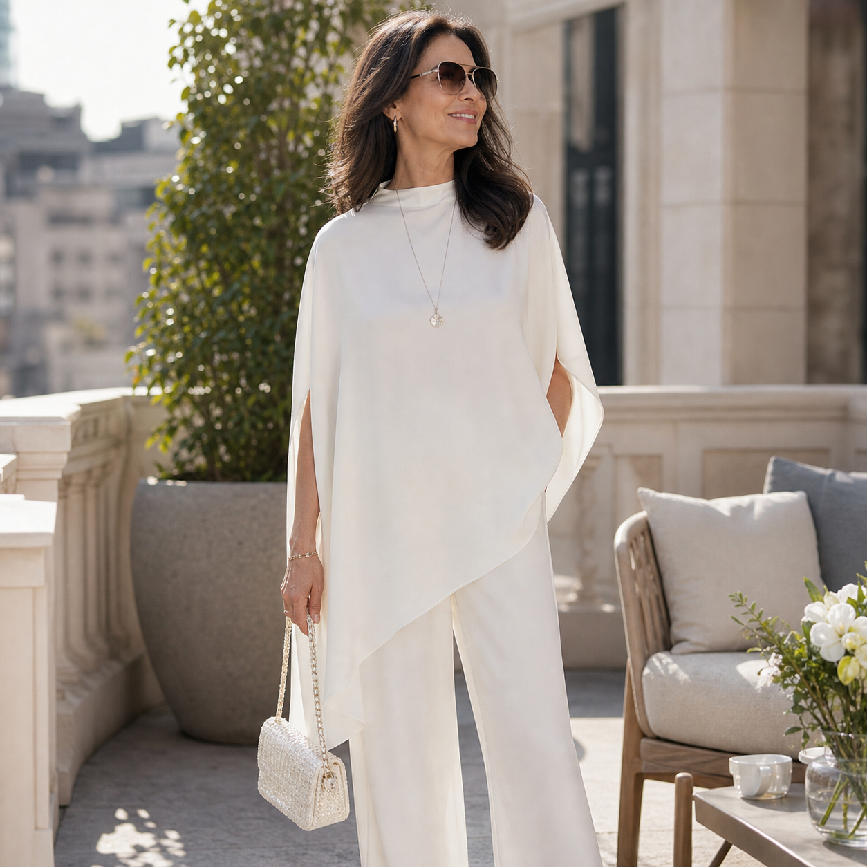 Ida Rubini™ Coordinated Two-Piece Set for Effortless Elegance