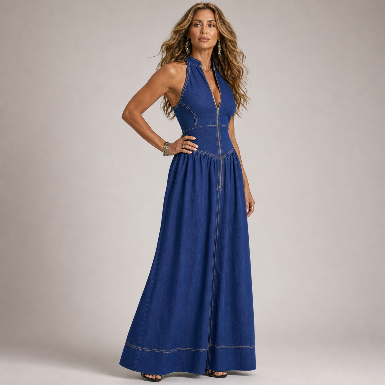 Ida Valbusa™ Effortless Sleeveless Maxi Dress for Warm Days