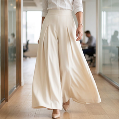Iginia Segre™ High-Waisted Wide Pants for Effortless Workwear