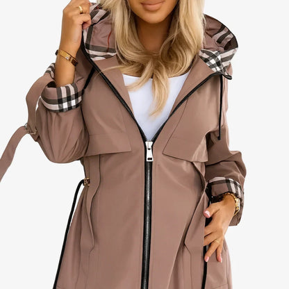 Ignazia Nathalie Trench Coat - main front view of elegant trench coat