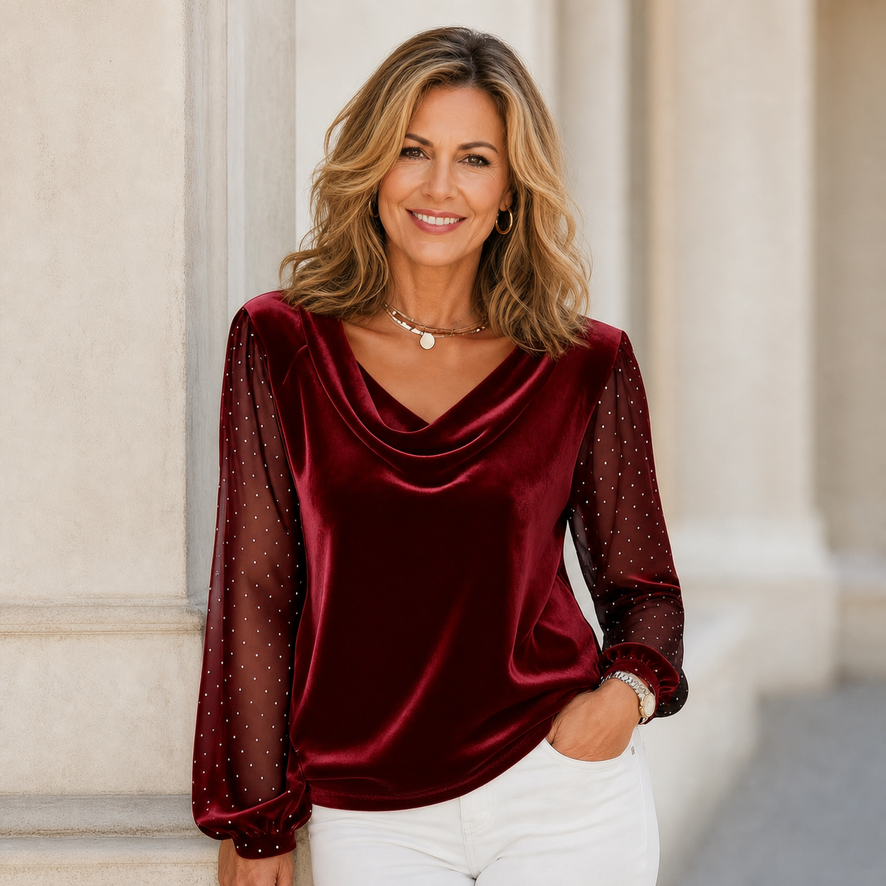 Ilaria Belmonte™ Elegant Everyday Blouse for Effortless Style