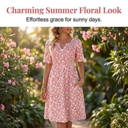 Ilaria Bentivoglio™ Soft V Neck Dress for Effortless Everyday Style
