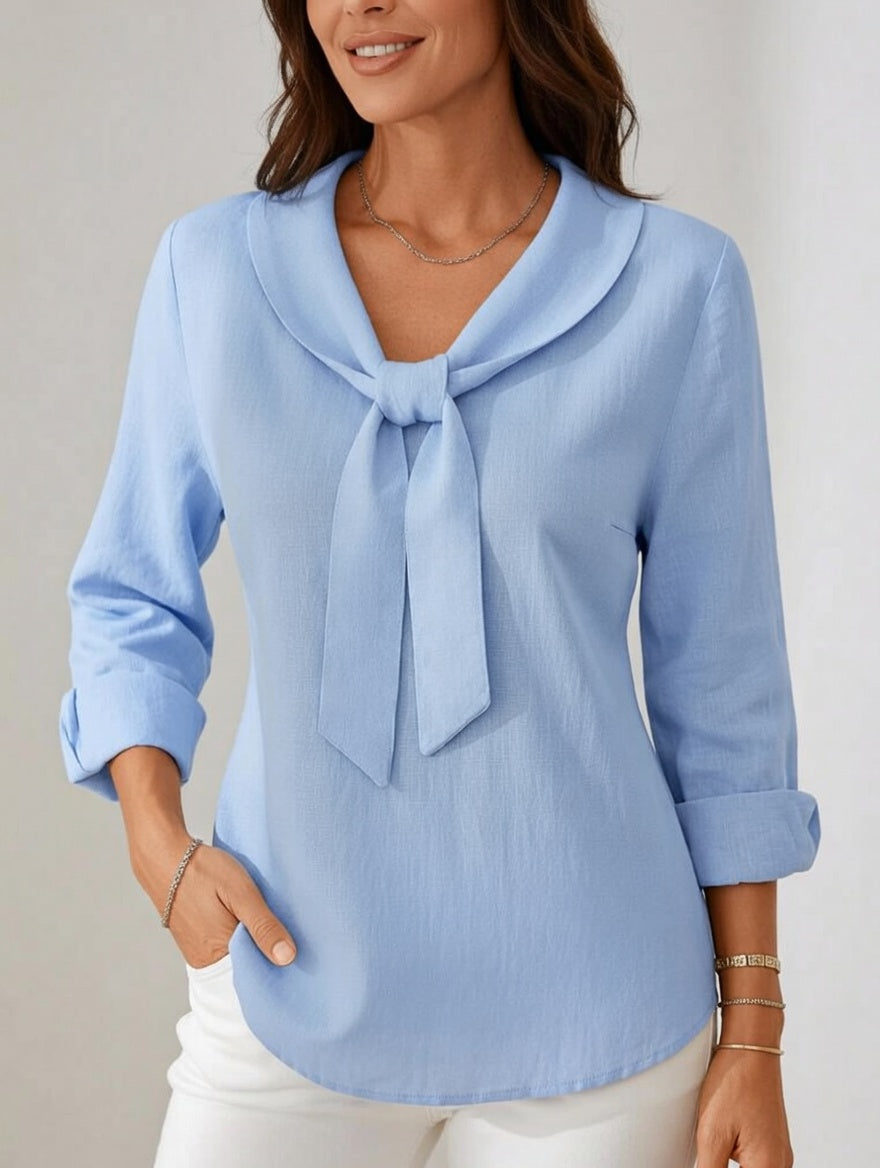 Ilaria Costa™ Breathable Cotton Linen Casual Top