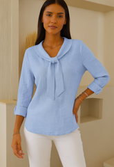 Ilaria Costa™ Breathable Cotton Linen Casual Top