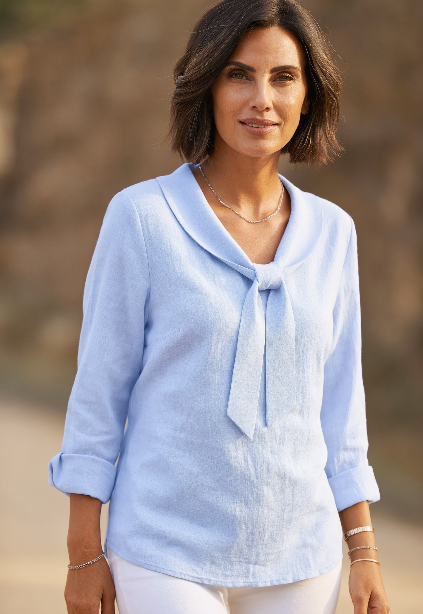 Ilaria Costa™ Breathable Cotton Linen Casual Top