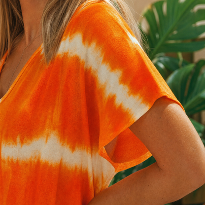 Ilaria Violante™ Breathable Striped Batik Summer Dress