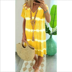 Ilaria Violante™ Breathable Striped Batik Summer Dress