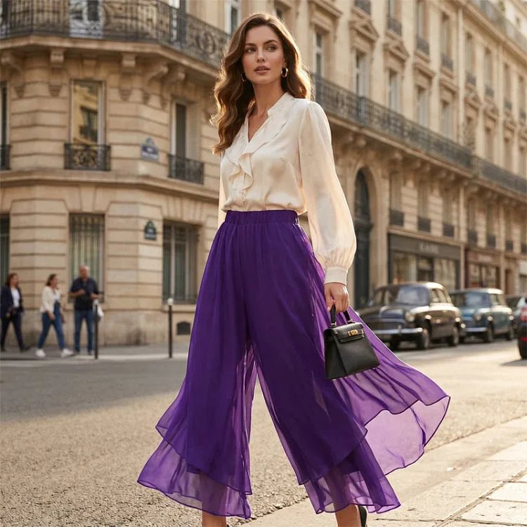 Ilda Brentani™ Elegant Wide-Leg Pants for Evenings