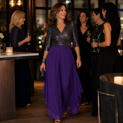 Ilda Brentani™ Elegant Wide-Leg Pants for Evenings