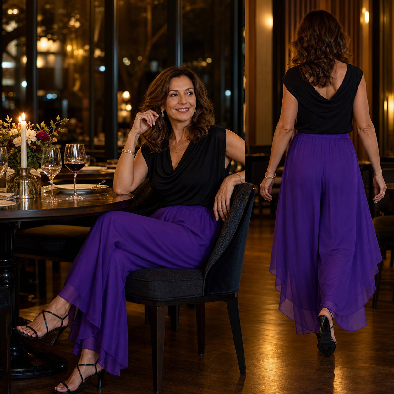 Ilda Brentani™ Elegant Wide-Leg Pants for Evenings