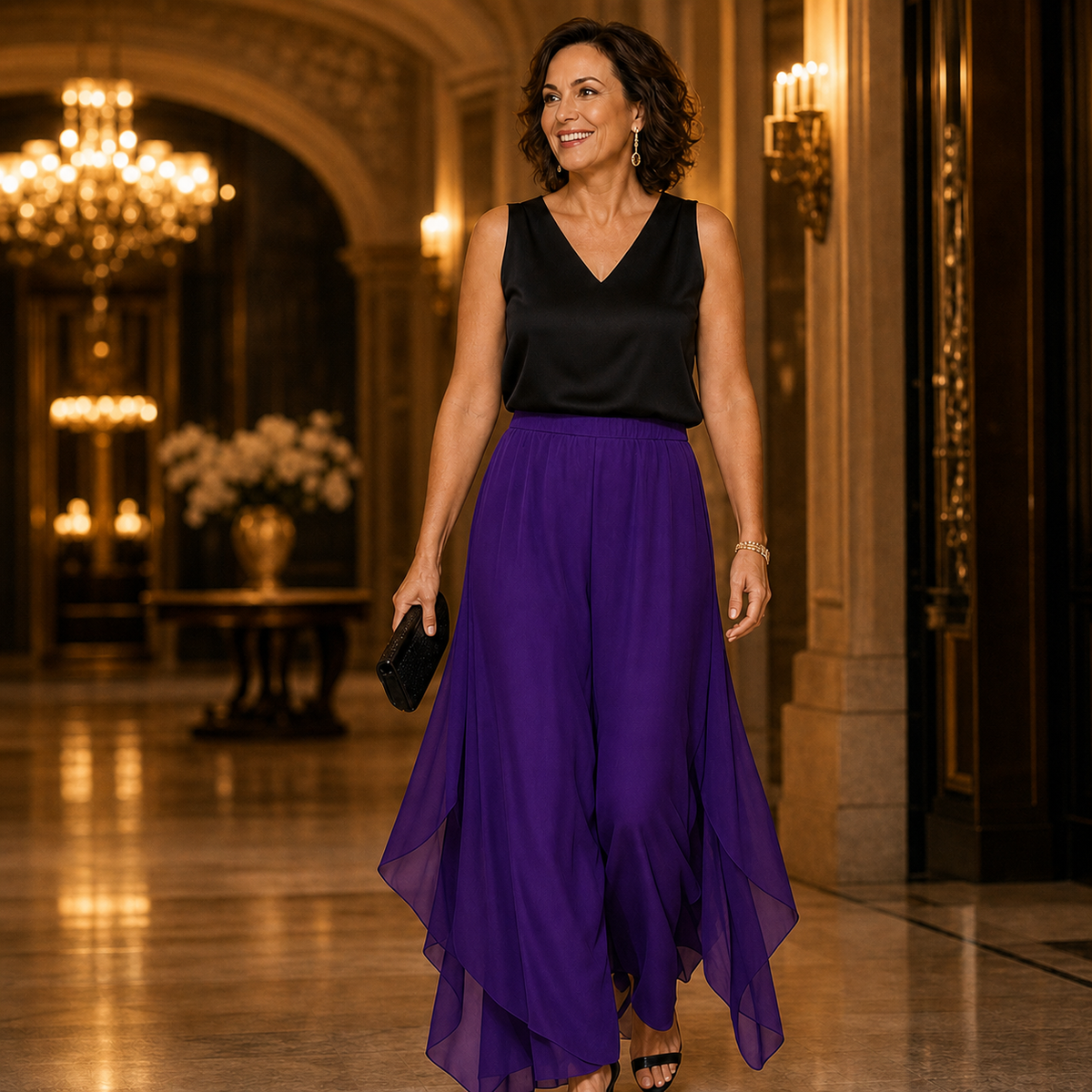 Ilda Brentani™ Elegant Wide-Leg Pants for Evenings
