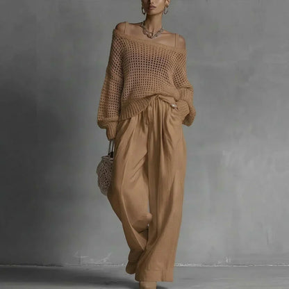 Ilda Susini™ Coordinated Two-Piece Set for Effortless Style