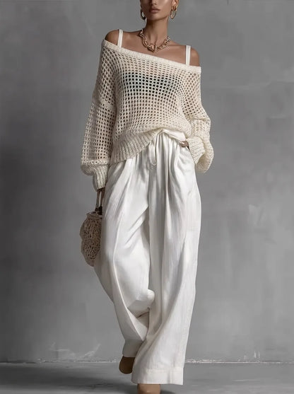 Ilda Elegant Two-Piece Set - main front view of the coordinated two-piece outfit