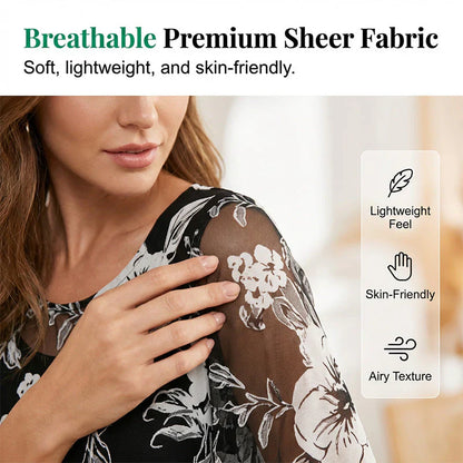 Ileana Carbone™ Elegant Floral Chiffon Dress