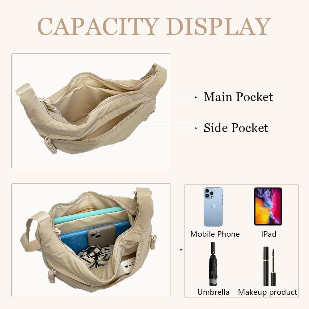 CompactCarry Pro™ Minimalist Nylon Crossbody Bag