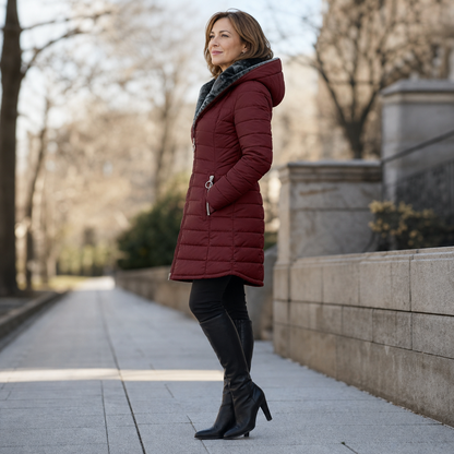 Imelda Longo™ Warm Hooded Puffer Coat for Cold Days