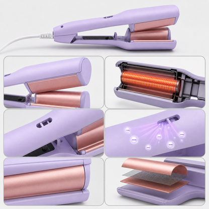 IonCurl Pro™ Gentle Ionic Curling Wand for Beautiful Waves