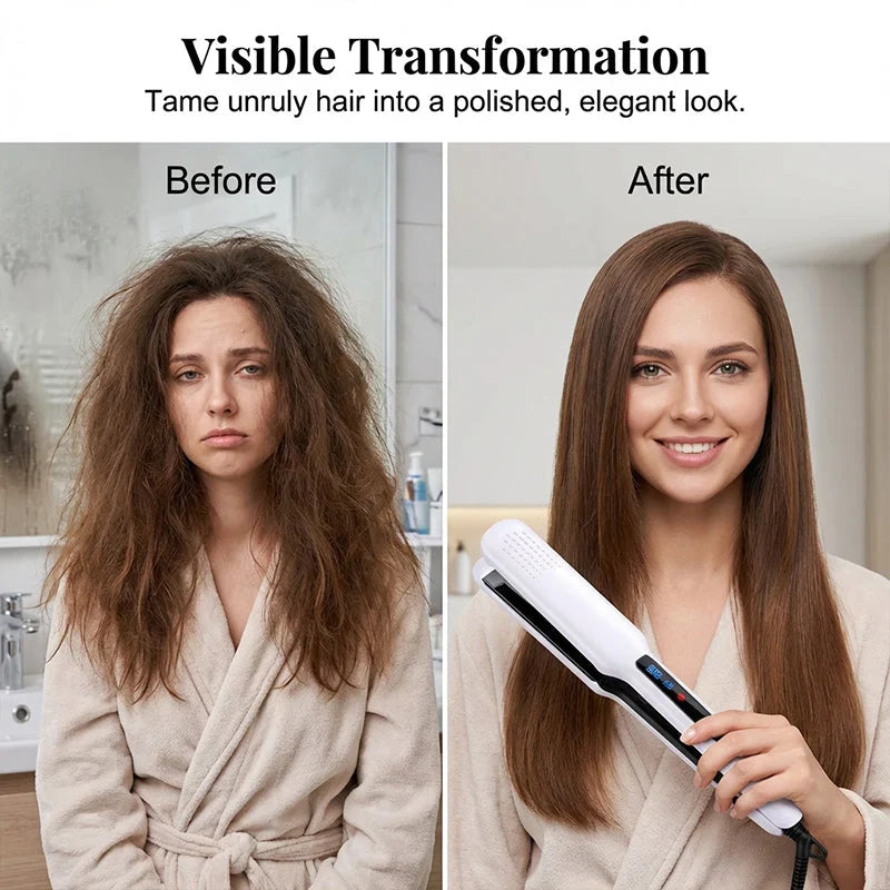 Ionvelle™ Ionic Straightener and Curler for Frizz-Free Shine