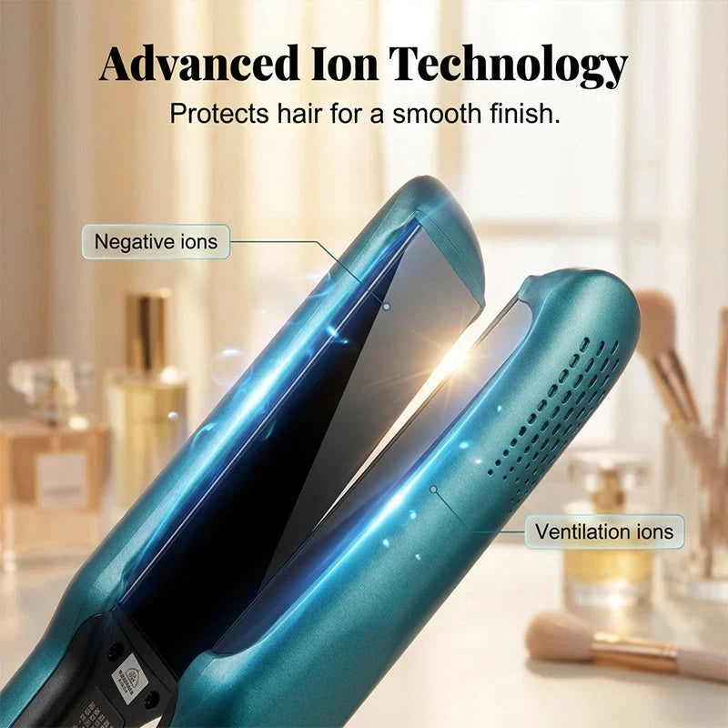Ionvelle™ Ionic Straightener and Curler for Frizz-Free Shine