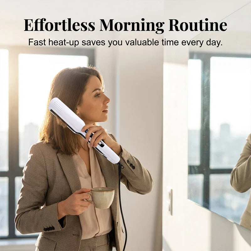 Ionvelle™ Ionic Straightener and Curler for Frizz-Free Shine