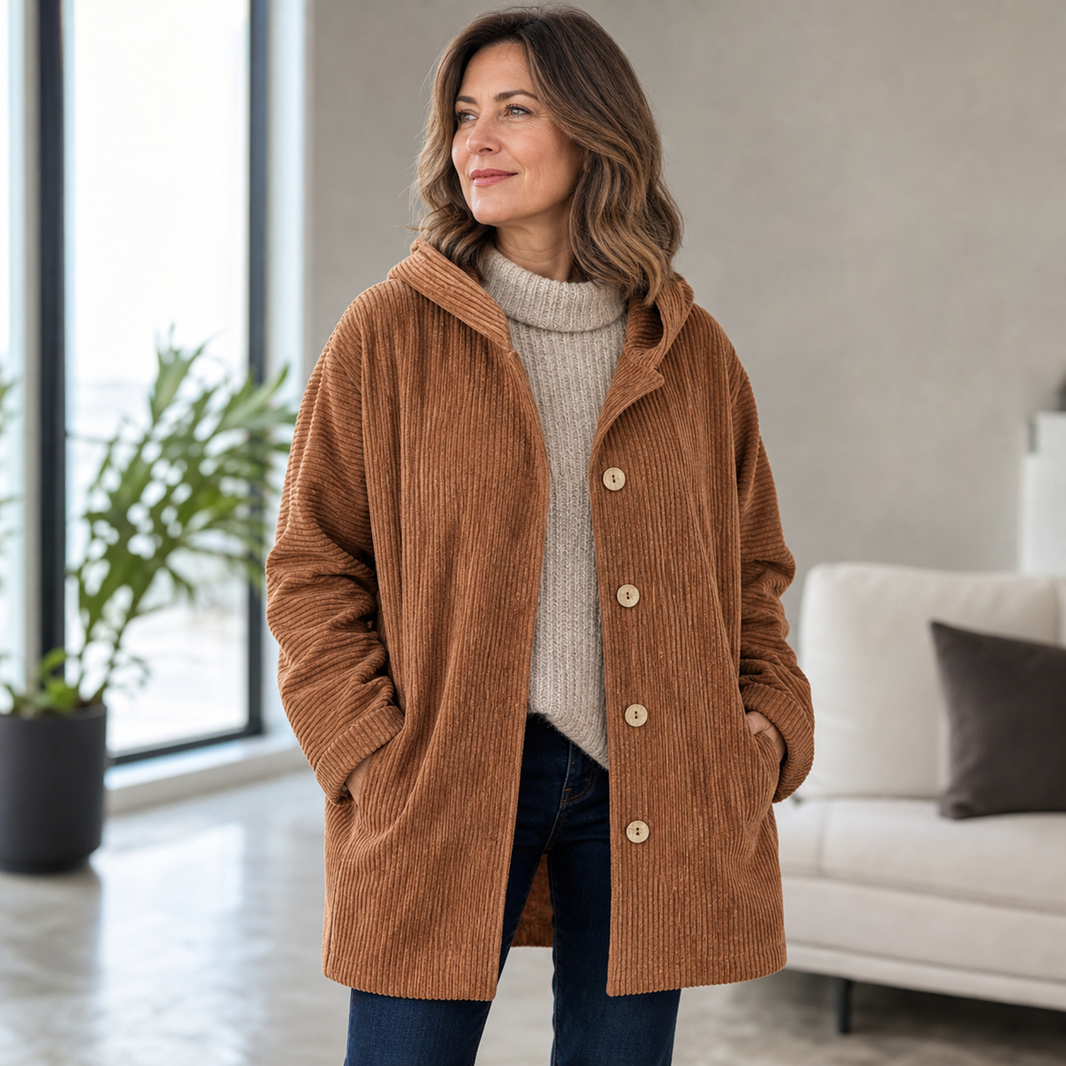 Iride Navarra™ Cozy Transitional Coat for Effortless Style