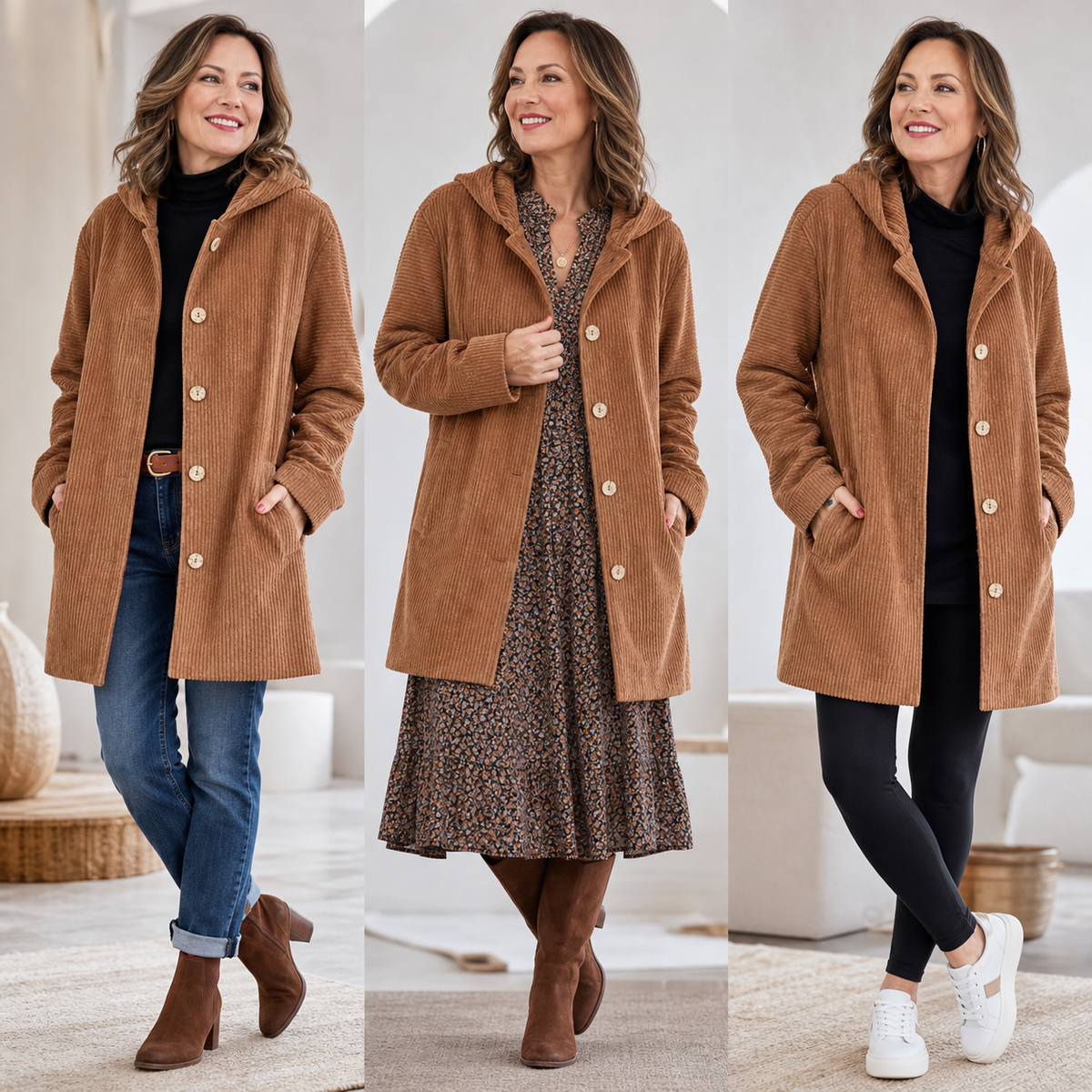 Iride Navarra™ Cozy Transitional Coat for Effortless Style