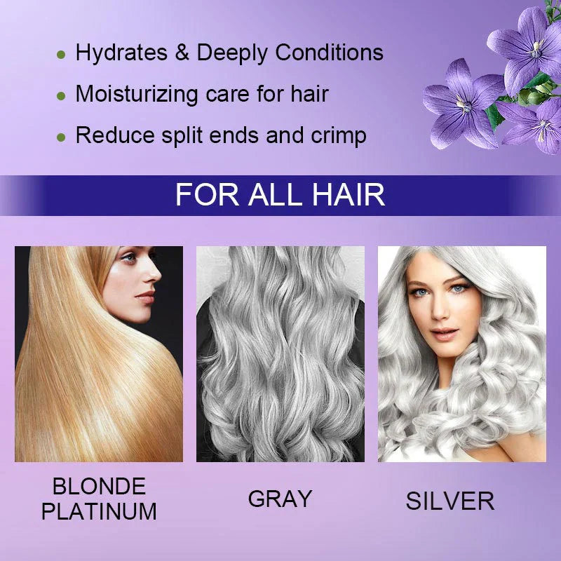 Keraglow™ Purple Toning Shampoo for Brass-Free Blonde