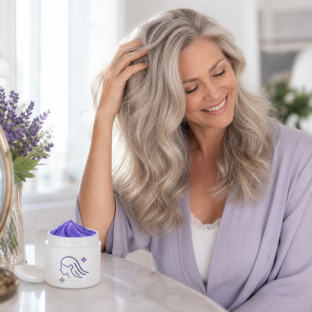 Keraglow™ Purple Toning Mask for Brass-Free Blonde