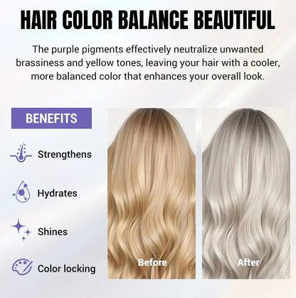 Keraglow™ Purple Toning Shampoo for Brass-Free Blonde