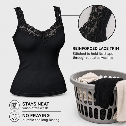 Lacessa™ Smoothing Lace Tank Top for Confident Layering