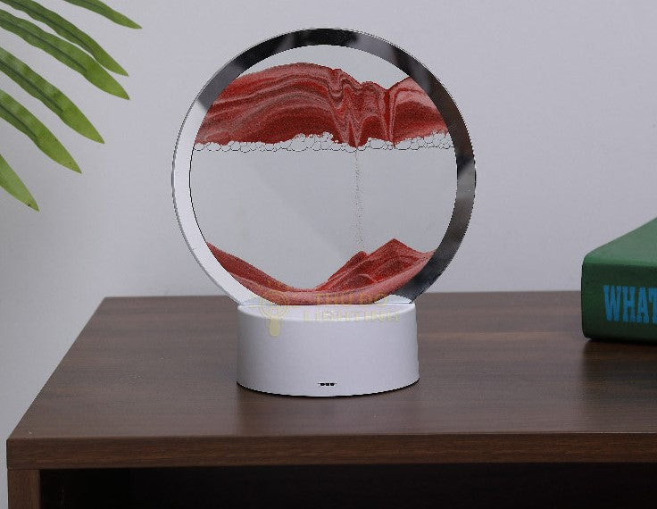 AtmoScape™ Colorful LED Hourglass Art Frame Lamp