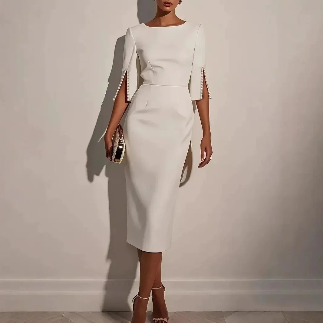 Lara Angelini™ Elegant Pencil Dress for Effortless Polish