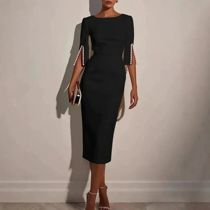 Lara Angelini™ Elegant Pencil Dress for Effortless Polish