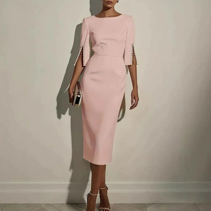 Lara Angelini™ Elegant Pencil Dress for Effortless Polish